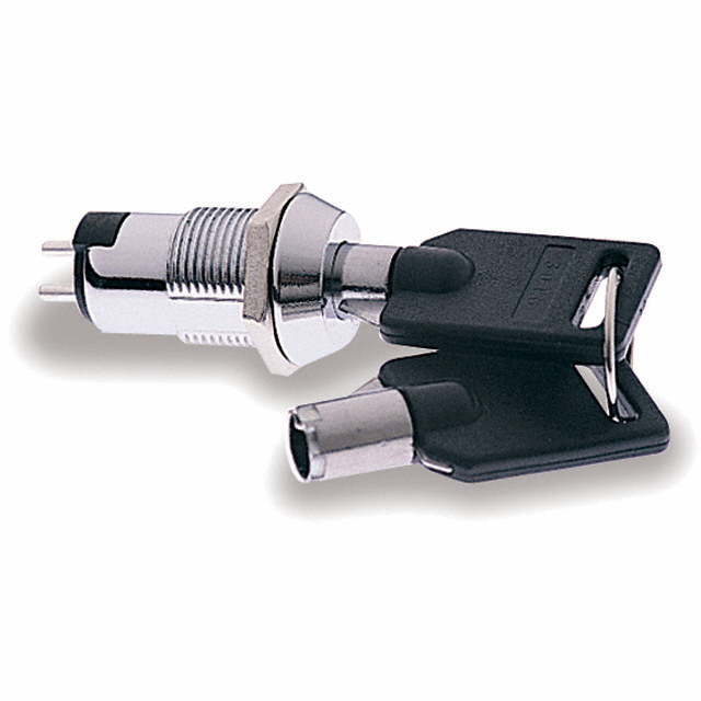 Keylock Switch 2 Position SPDT 3A (AC) 125 VAC DC Panel Mount